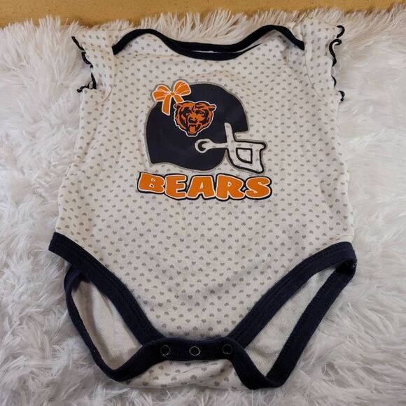 NFL Team Apparel Chicago Bears Bodysuite- Size 3/6 M - Picture 1 of 4
